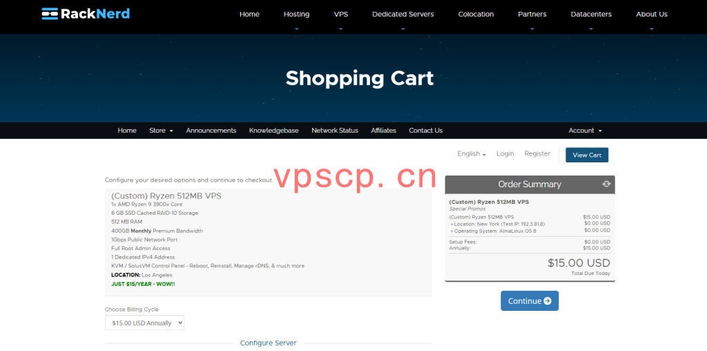 RackNerd：美国便宜低价VPS仅需$10/年起，支持一键切换IP/欧美多机房可选