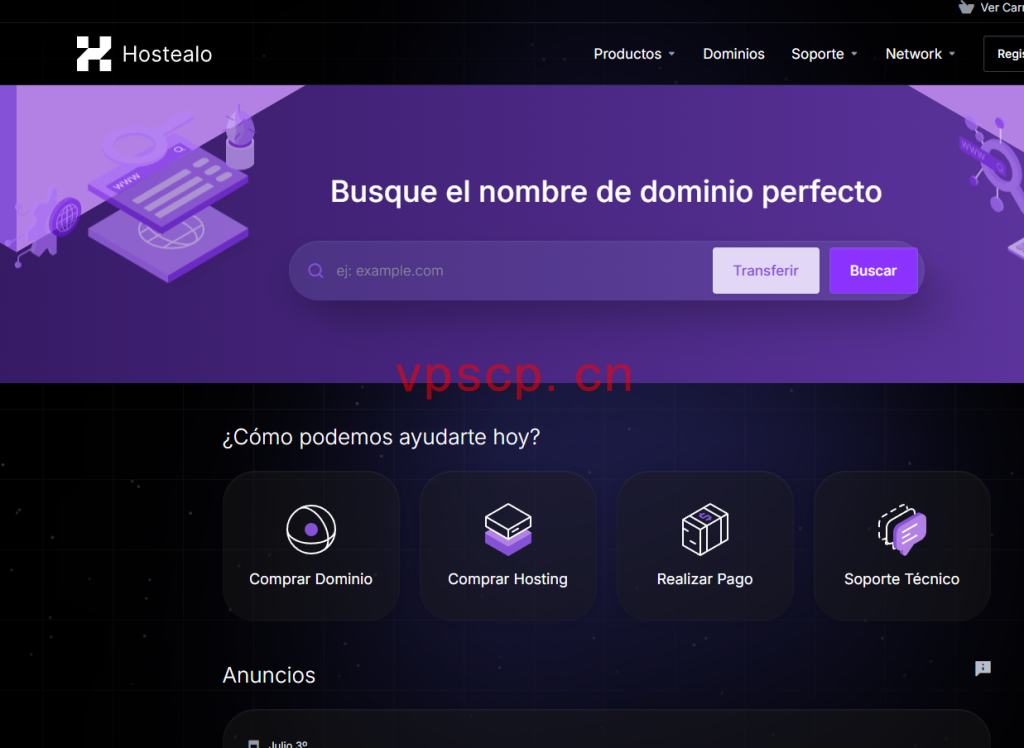 hostealo：云服务器提供10Gbps不限流量VPS，低至€4.99/月，数据中心有“西班牙/德国/荷兰/美国”