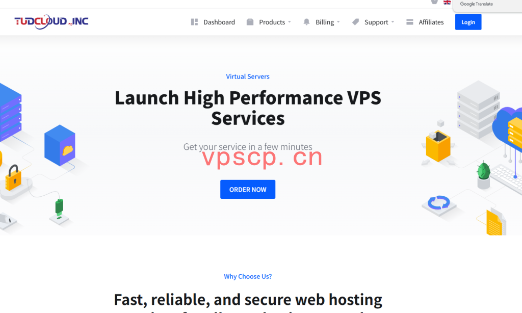 Tudcloud：香港CN2 Premium VPS仅需$6.9/月，1核/1.5G/15G硬盘/20M带宽@400G月流量