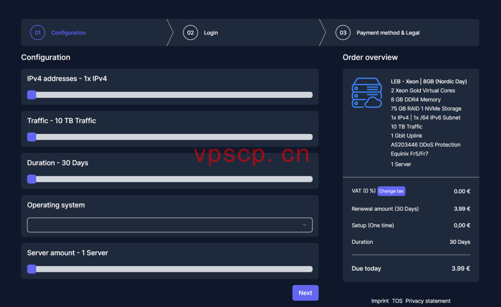 Bytehosting：法国VPS仅需€3.99/月/2核/8GB内存/75GB NVMe空间/10TB流量/1Gbps端口/KVM