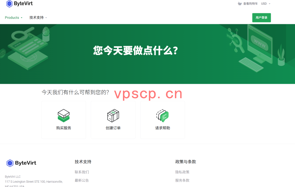ByteVirt：美国vps仅需$12/月/1GB内存/20GB SSD空间/1TB流量/300Mbps-500Mbps端口/KVM/洛杉矶CN2 GIA