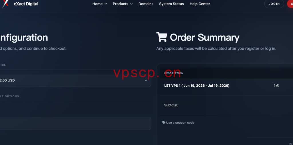 eXact：德国vps仅需$10/年/1GB内存/15GB SSD空间/1TB流量/1Gbps端口/KVM/德国