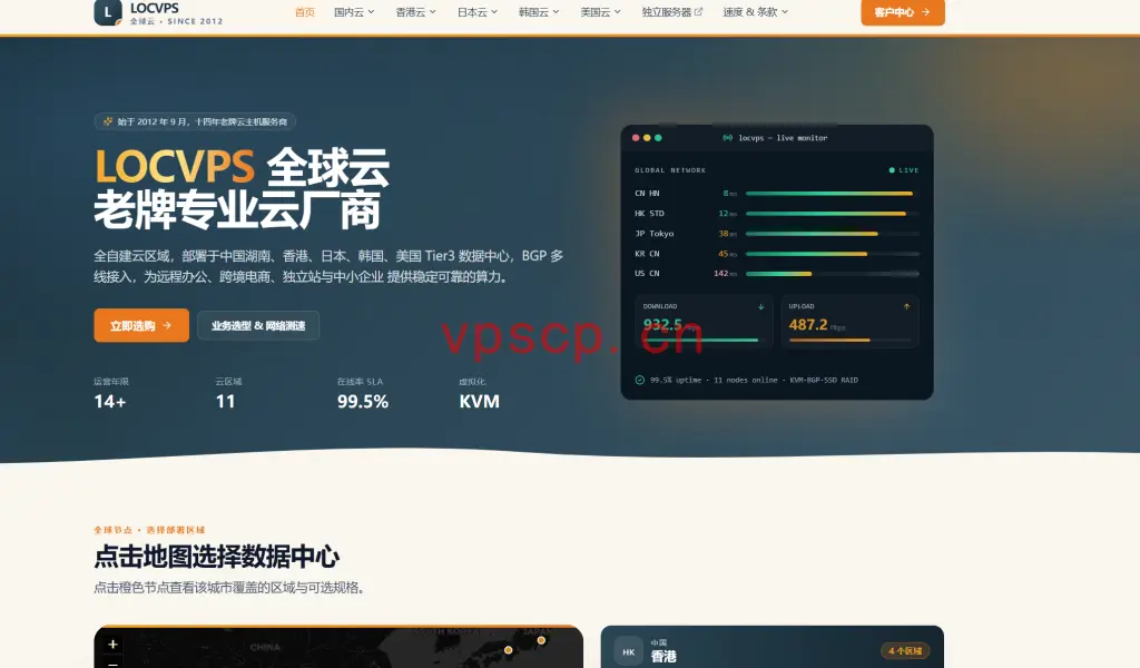 locvps：香港VPS有7折优惠仅需21元/月，1核/2G内存/30GB SSD/400Mbps@750GB月流量