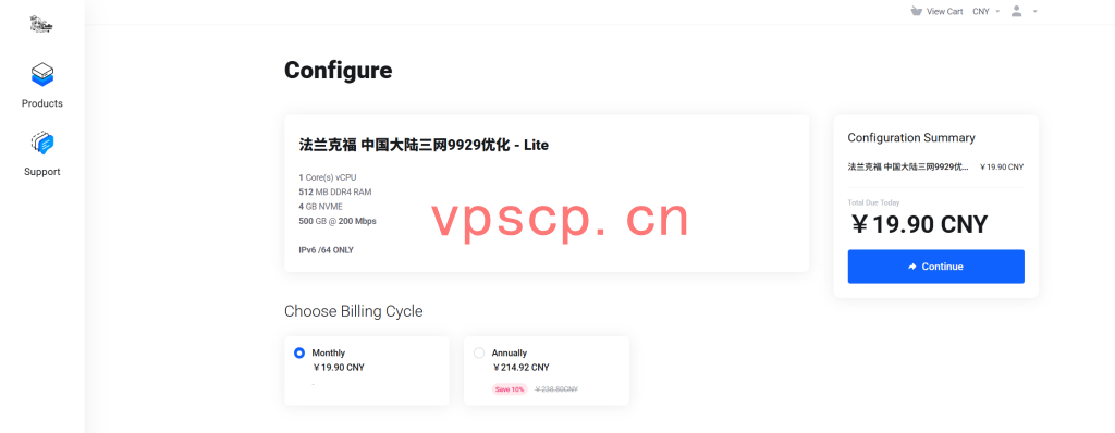 Ciallo Networks：德国vps仅需12.44元/月/512MB内存/4GB NVME硬盘/500GB流量/200Mbps-1.25Gbps端口/KVM/德国9929，最低款仅IPv6