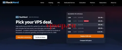 RackNerd优惠2026：KVM VPS年付21.99美元起，1Gbps端口、续费同价