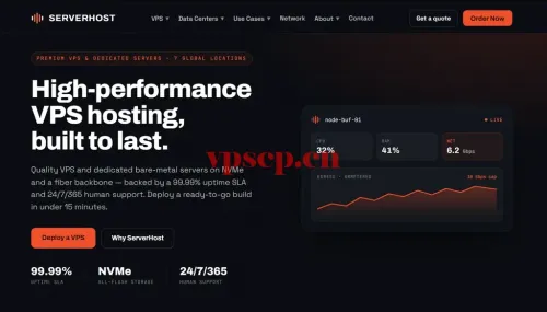 ServerHost十月促销：2核2GB Ryzen/i9 VPS 22.99美元/年，续费同价